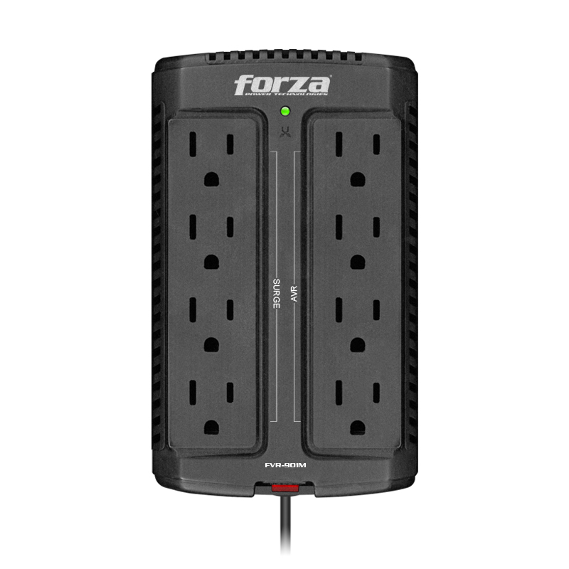 Regulador automático de voltaje 900VA/450W, 8 NEMA universales-220V