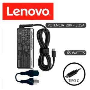 cargador lenovo tipo c de laptop