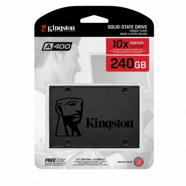 DISCO SSD KINGSTON A400 240GB SATA 2.5 PULGADAS