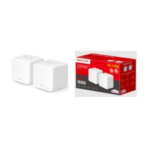 Mercusys MR-HALO H60X(2-PACK) - AX1500 Sistema Wi-Fi Mesh 6 para todo el hogar 2-pack: 1× Halo H60XR + 1× Halo H60XS