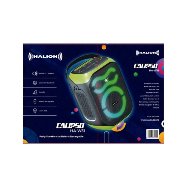 PARLANTE HALION CALIPSO HA-W51 BLUETOOTH