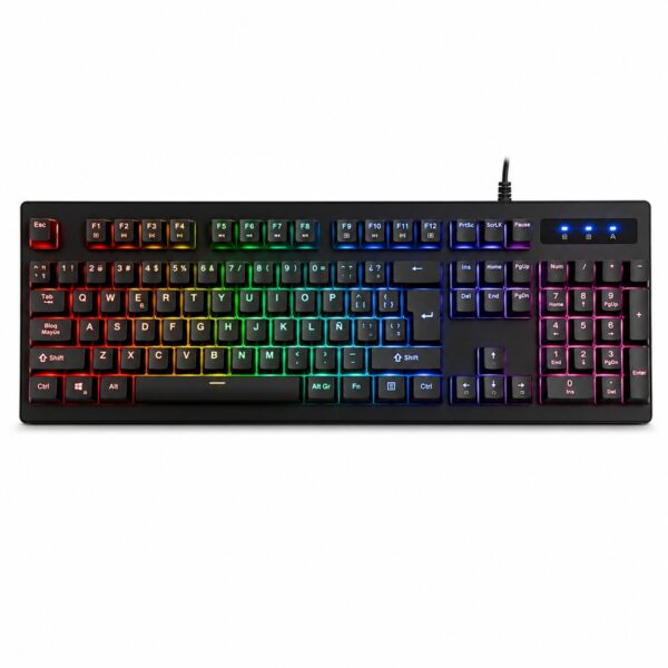 TECLADO MECÁNICO HALION ENIGMA HA-KG912 SWITCH BLUE RGB