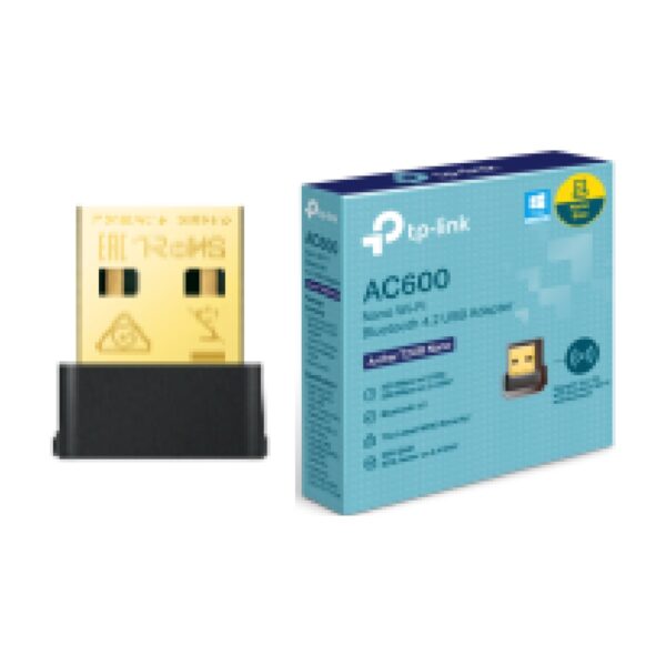 TP-Link Adaptador USB TL-ARCHER T2UB NANO - AC600 Nano Dual Band Wi-Fi Bluetooth 4.2 adaptador USB
