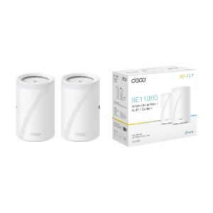 TP-Link Sistema Mesh TL-DECO BE65 (2-PACK) - BE11000 sistema Wi-Fi 7 Mesh para todo el hogar(Tri-Band)