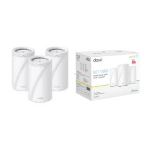 TP-Link Sistema Mesh TL-DECO BE65 (3-PACK) - BE11000 sistema Wi-Fi 7 Mesh para todo el hogar(Tri-Band)