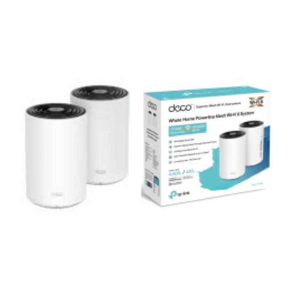 TP-Link Sistema Mesh TL-DECO X50 (2-PACK) - AX3000 + G1500 Whole Home Powerline Mesh Wi-Fi 6 System