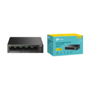 TP-Link Switch TL-LS105GP - 5-Port Gigabit de escritorio Switch with 4-Port PoE+